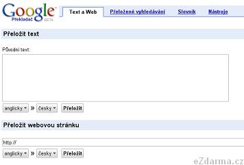 eZdarma.cz google-translate